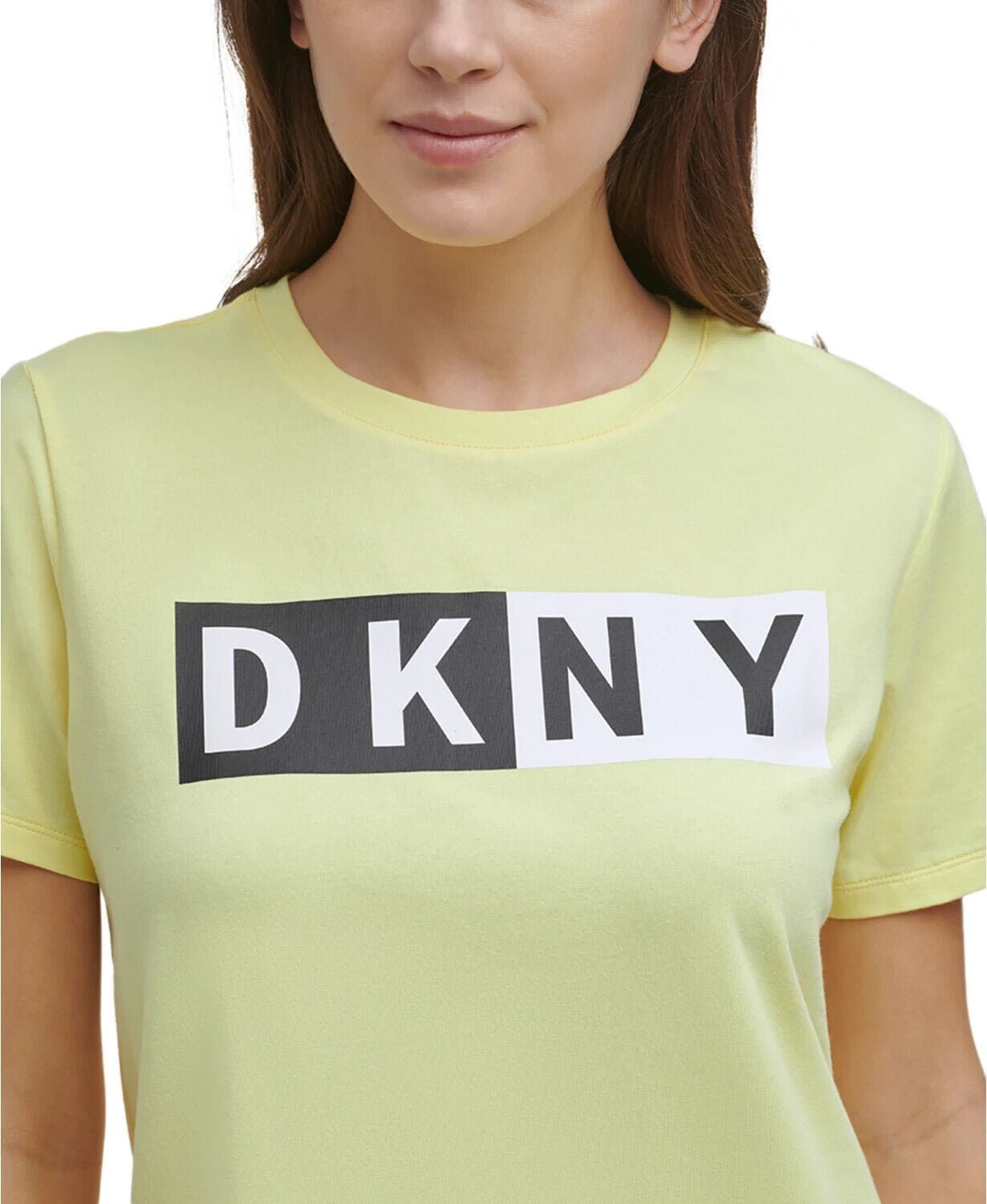 DKNY Sport Logo T-Shirt Neon green Size M MSRP $39