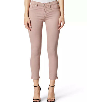 Hudson Jeans Women Nico Mid-Rise Skinny Jeans Mauve Light Pink Size 24