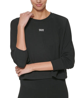 DKNY SPORT Lightweight Super Soft Pullover Black Size XS MSRP $50