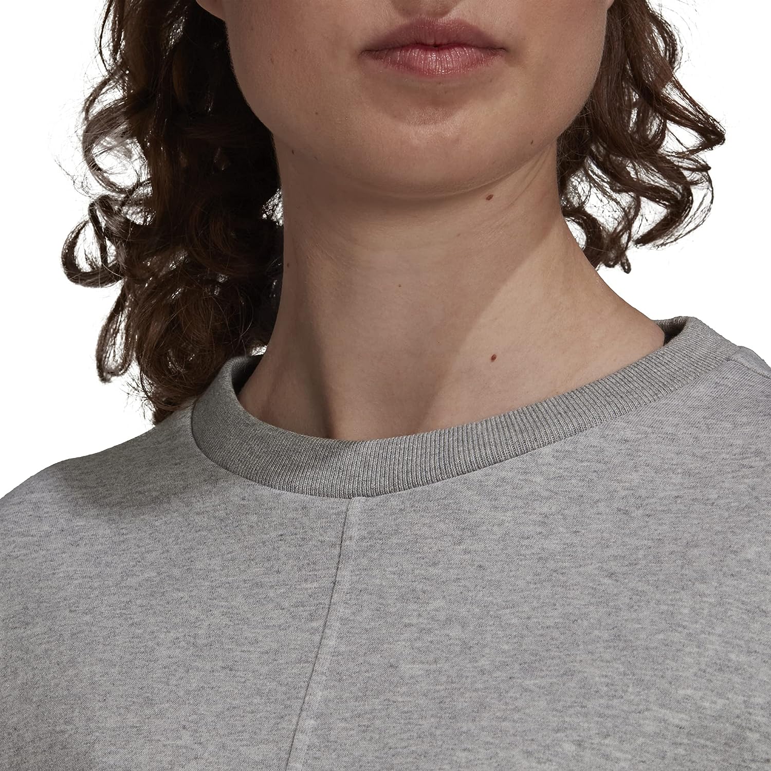 adidas Women's Sportswear Future Icons 3-Stripes Sweatshirt Grey Heather, Size L