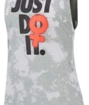 Nike Womens Rebel Tie Dye Tank Jade Stone Size XL Gray