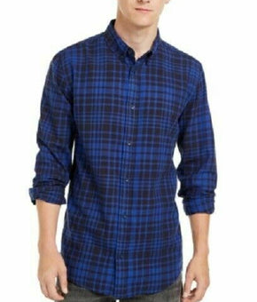 Levi's Men's Alban Plaid Flannel Button-Down Shirt, Blue, Size XL, NwT