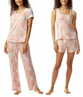 Lucky Brand womens 4-piece Pajama Set Pink Size XL