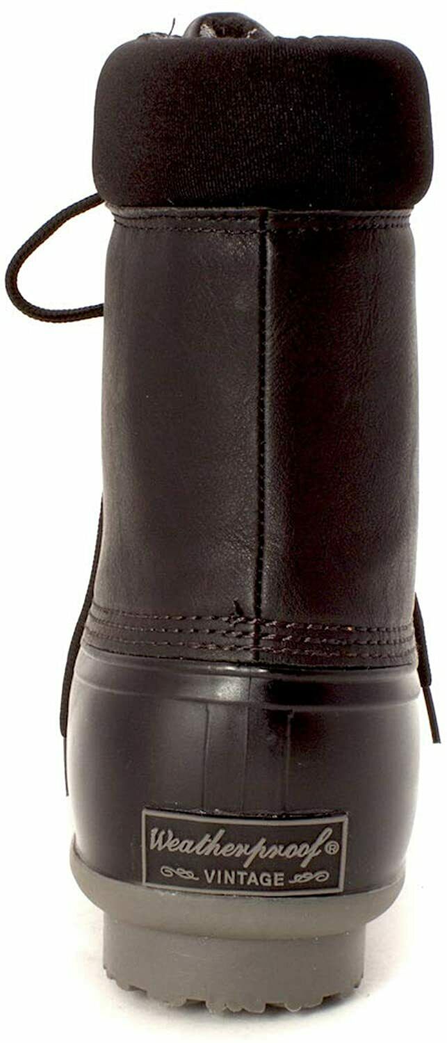 Weatherproof Mens Adam 2 Leather Closed Toe Ankle Cold Weather Black Size 13M