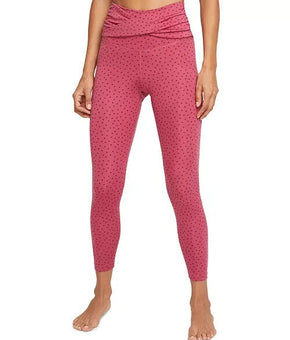 Nike Women's Yoga Twist-Waist High-Rise 7/8 Length Leggings Pink Size L MSRP $70