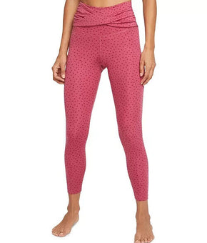 Nike Women's Yoga Twist-Waist High-Rise 7/8 Length Leggings Pink Size L MSRP $70