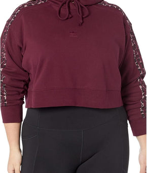 adidas Originals Hoodie Logo Red Maroon/Multicolor Plus Size 2X SALE $65