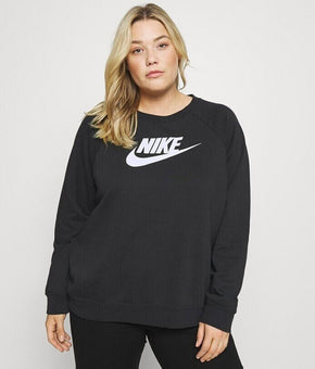 Nike Womens Plus Size Essential Fleece Sweatshirt Size 3X Black MSRP $60