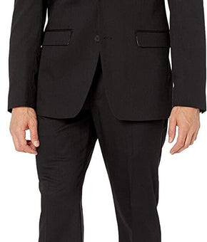 Perry Ellis Men's Slim-Fit Stretch Suits Blazer Black Size 40 Short MSRP $395