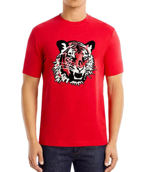 BOSS Men's Tiburt Tiger Appliqu? Tee Red Size XXL MSRP $118