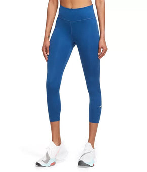 Nike women's Plus Cropped Leggings Size 1X Blue MSRP $50