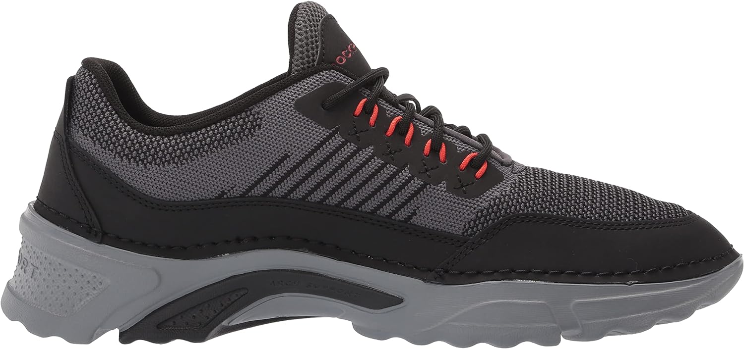 Rockport Men's Rocsports UBal Sneaker, Magnet MESH/LEA, Size 12