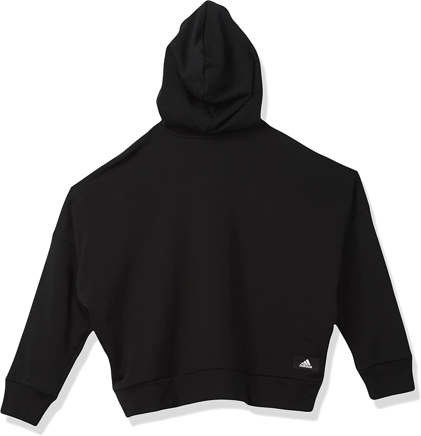 ADIDAS Womens Black Stretch Ribbed Drawstring Zippered Sleeve Log Dolma Plus 2X