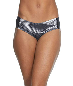 Nike Line Up Printed Hipster Bikini Bottoms Black Large