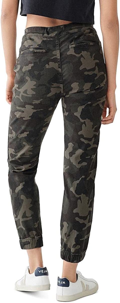 DL1961 Womens Paper Bag Tapered Ankle Jeans Green Size 28