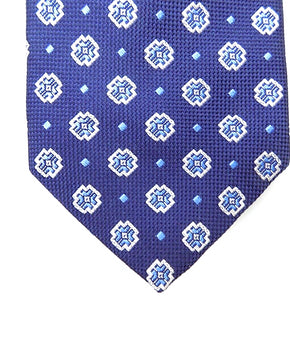 Hilditch & Key Blue Navy Size 8.5 Tie Necktie 100% Silk MSRP $135