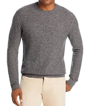 Bloomingdale's The Men's Store Wool Cashmere Sweater Black Size L MSRP $148
