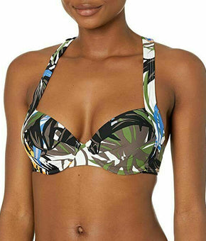 Calvin Klein Printed Underwire Bikini Top Womens Multi color Size XS MSRP $78