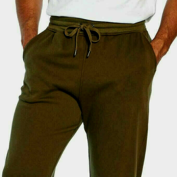 Orvis Men's LUXE Fleece Jogger Olive Green Size L