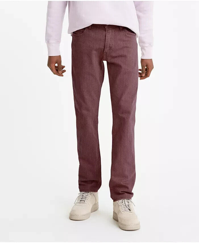 Levi's 511 Slim Fit Men's Jeans Size 28x32 Red Purple MSRP $70