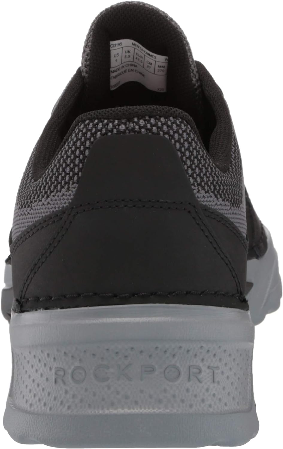 Rockport Men's Rocsports UBal Sneaker, Magnet MESH/LEA, Size 12