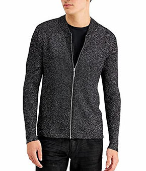 INC Mens Black Long Sleeve Full Zip Sweater XL