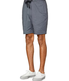 Officine Generale Mens Phil Seersucker Drawstring Gray Shorts Size 30 MSRP $220