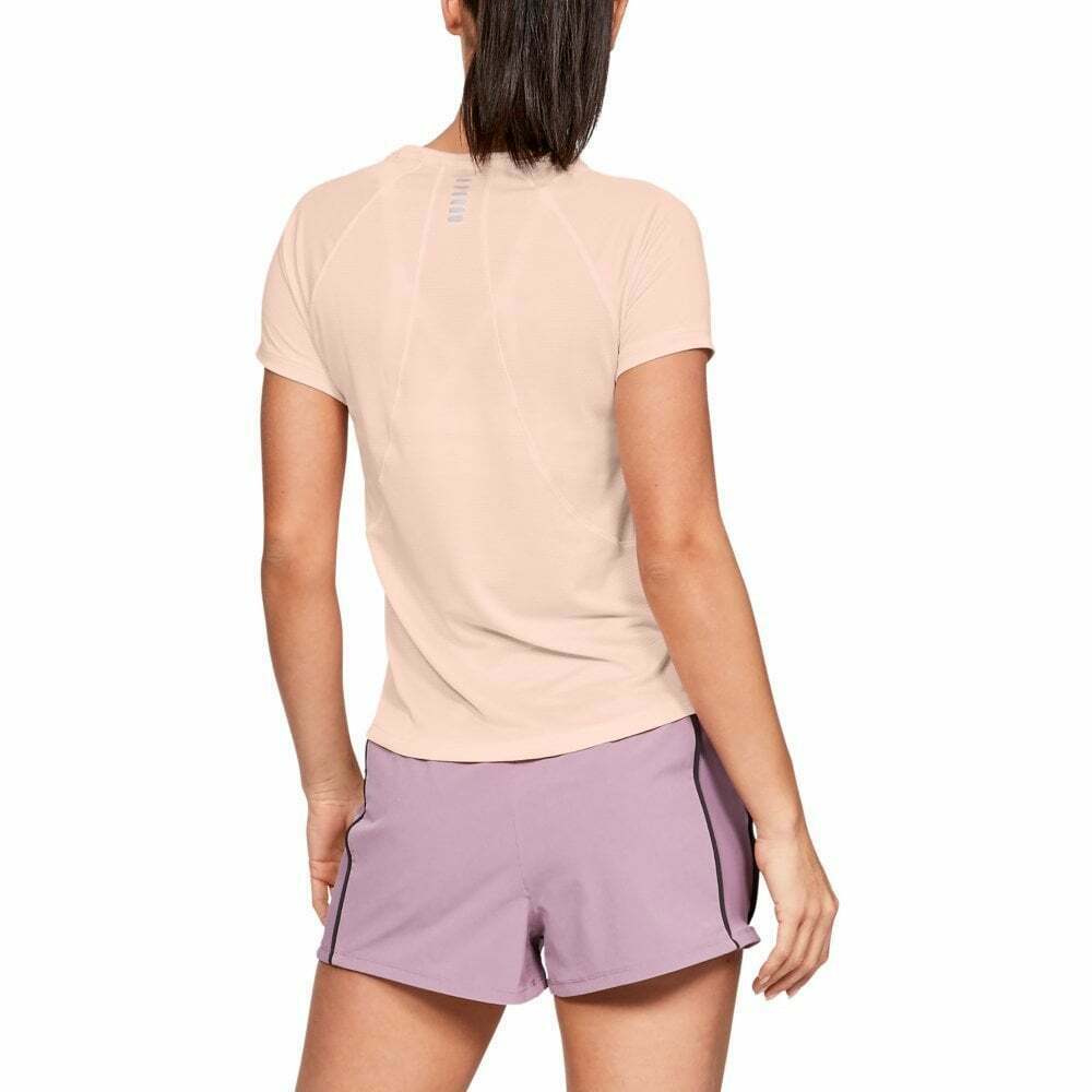 Under Armour Womens Qualifier Short Sleeve T-Shirt Pink blush Size XL MSRP $40