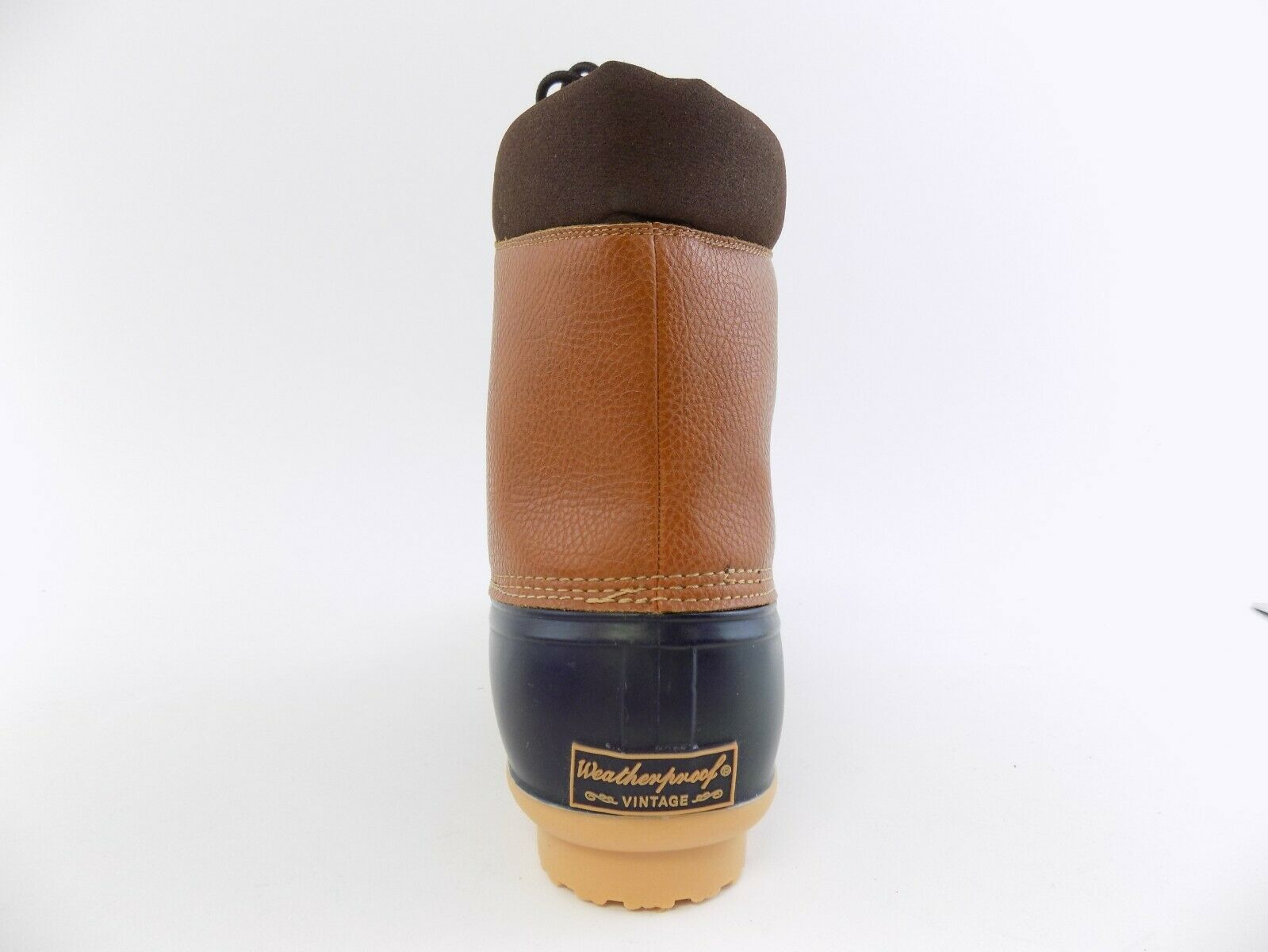 Weatherproof Vintage Men's Adam Duck Boots, Tan/Navy, 8M