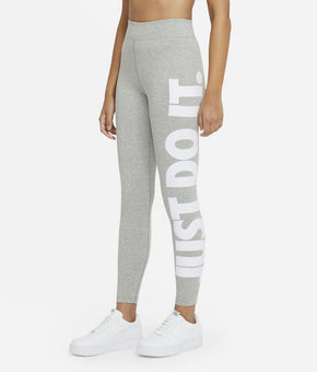 Nike Womens Essential Just Do It Full Length Leggings Gray Size XS MSRP $45