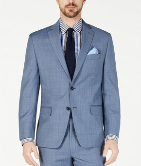 Michael Kors Mens ClassicFit Stretch Light Blue Suit Jacket Size 42-S MSRP $450