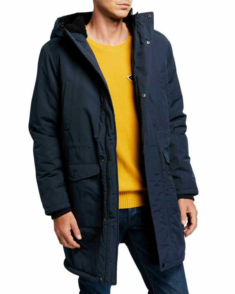 WeSC BLUEBERRY Winter Parka Outerwear Jacket, Blue US Size XL MSRP $265