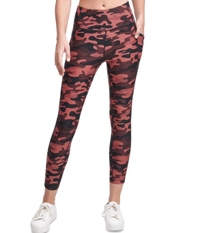 Calvin Klein Camo-Print 7/8 Length Leggings Womens black Size XS MSRP $60