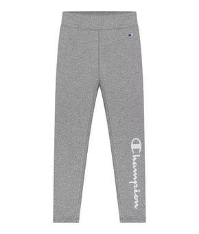 CHAMPION Big Girls Signature Script Legging Gray Size S