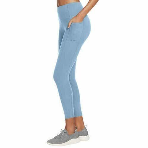 Skechers Womens 7/8 Gowalk Tight 4-Way Stretch blue Size XS