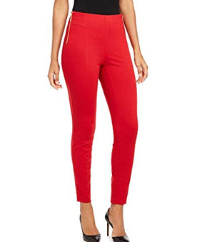 Inc Womens High-Waist Skinny Pants in Curvy, Red, Size 4
