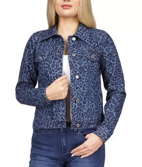 Michael Michael Kors Petite Cotton Denim Jacket Blue Size P/XS MSRP $125