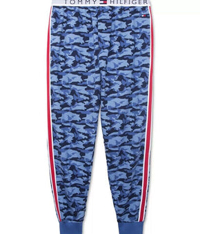 Tommy Hilfiger Modern Essentials Men's Size XL Camo Blue Pajama Pants MSRP $70