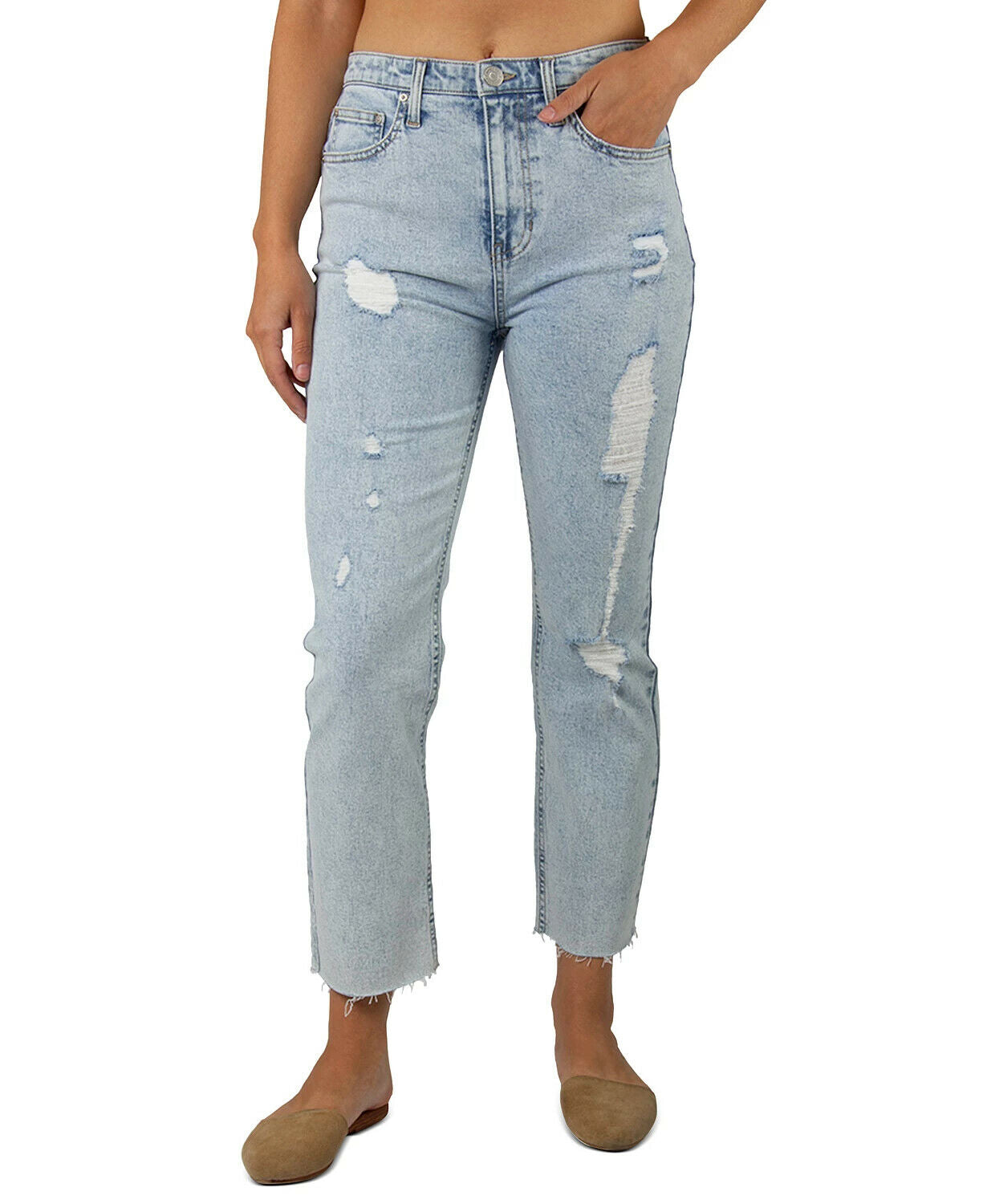 Indigo Rein White Skinny Jeans Juniors Indigo Rein Junior's Cuffed