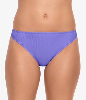 SALT + COVE Preppy Rib Hipster Bikini Bottoms Purple SIze L