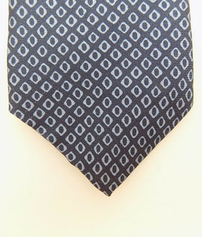 THEORY Classic Tie ROADSTER QUAD PRINT Blue Silk 2.75" Width MSRP $98