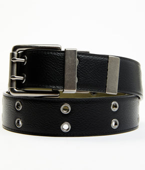 Levi's Men's Reversible Double-Prong Faux Leather Work Belt Black, Size S