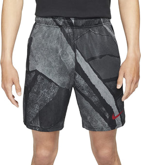 NIKE Men's Printed Training Shorts Gray Black Size XL MSRP $40