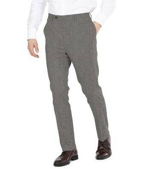 Dkny Men's Modern-Fit Stretch Suit Pants Grey Size 33X30 MSRP $135