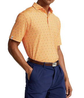 Polo Ralph Lauren Rlx Performance Print Polo Shirt Orange Size XL MSRP $115