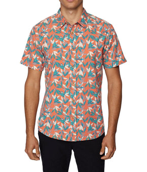JACK O'NEILL Men's Mahalo Button Down Shirt Orange Size XXL MSRP $70