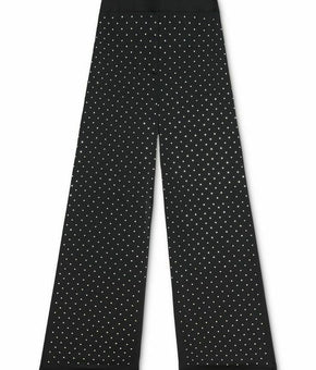 Danielle Bernstein Women Studded Pants Black Size 8