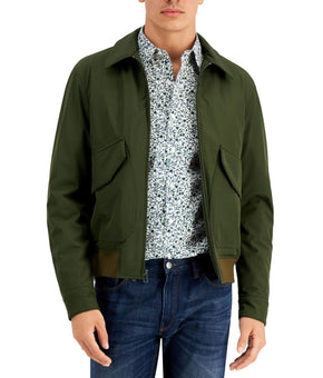 Michael Kors Mens Bomber Jacket Ivy Olive Green Size M MSRP $298