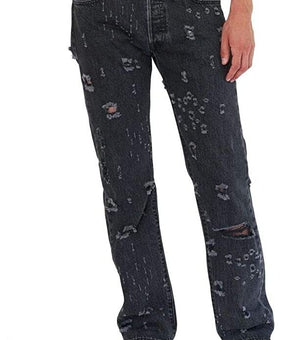 Levi's Men's 501 Original Fit Jeans Black Size 40W X 30L MSRP $80
