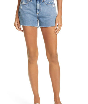 RAG & BONE Womens Dre Cutoff Denim Shorts blue Size 27 MSRP $165